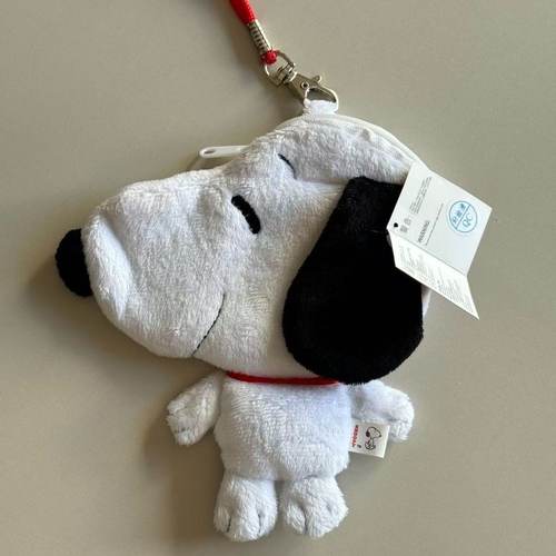 新款日系可爱史努比卡套中古卡包公仔造型脖挂二合一零钱包送礼物