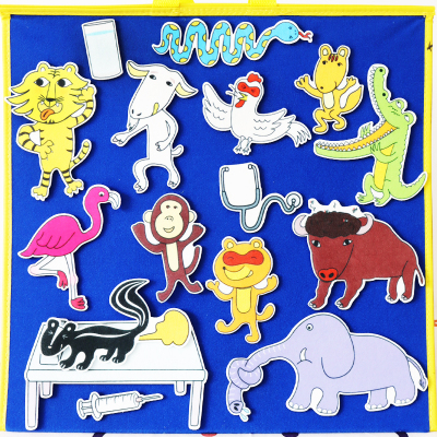 你好，安东医生儿童绘本互动毛毡