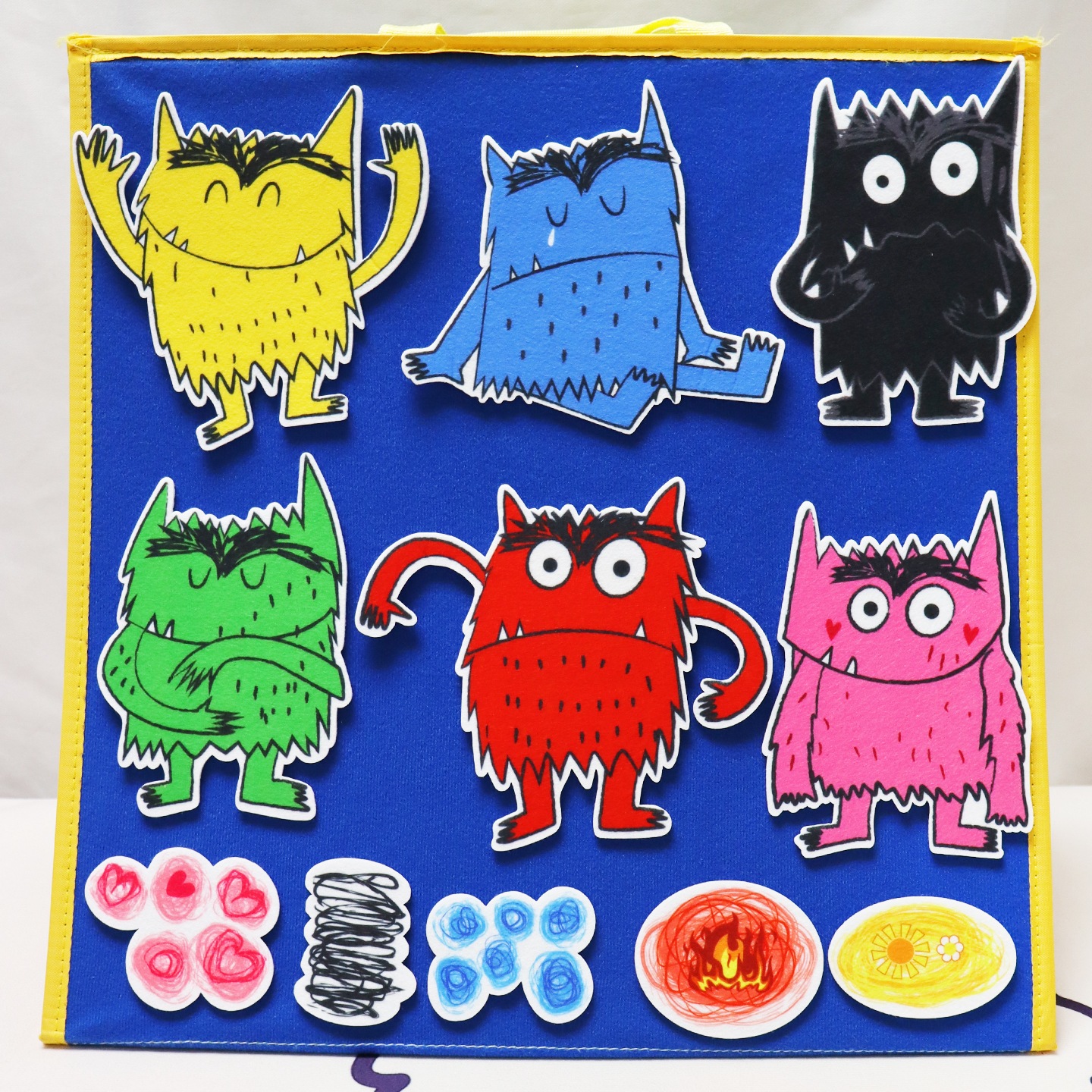 我的情绪小怪兽绘本故事表演道具