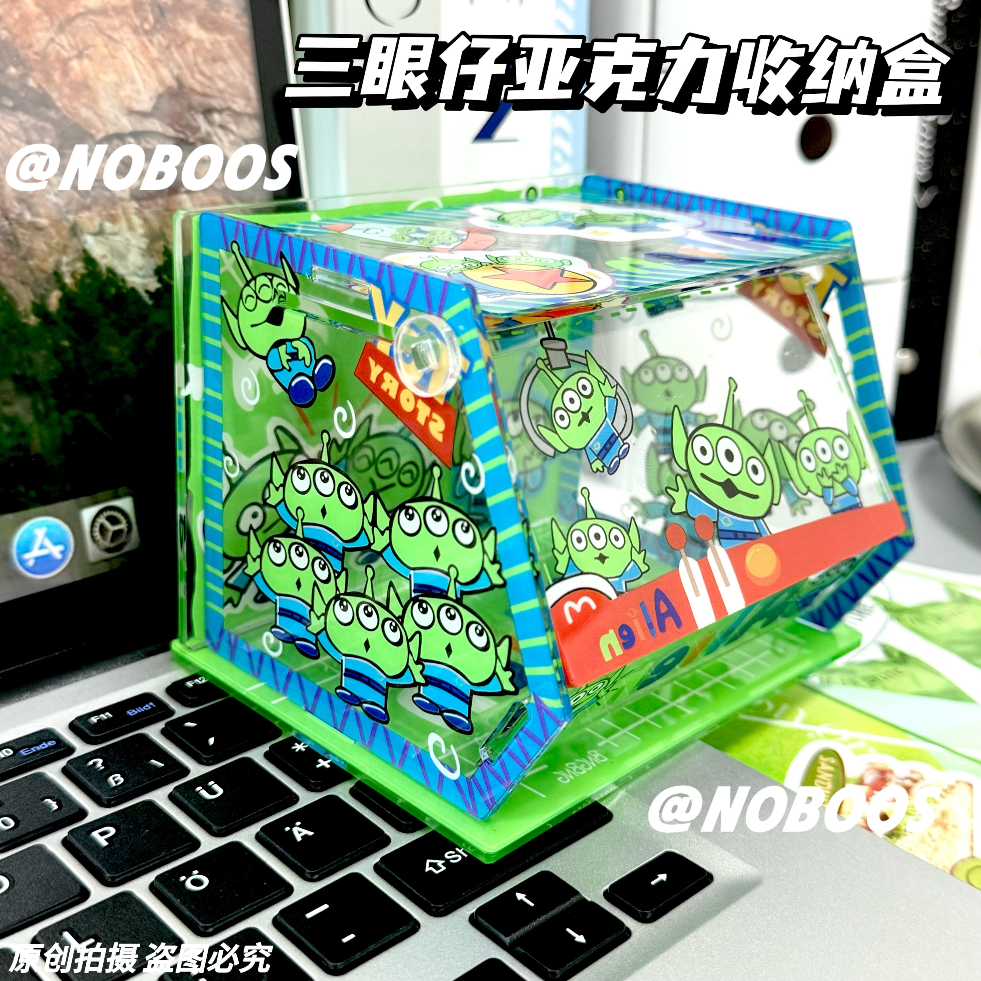 桌面亚克力少女可拆卸翻盖透明盒
