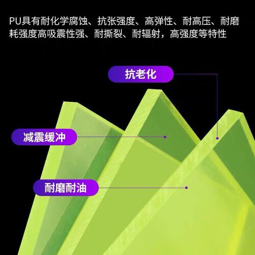 热销定制聚d氨酯PU板加工垫圈牛筋板防撞块耐磨减震缓冲优力塑胶