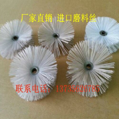 热销打磨花头钢丝刷尼龙磨料丝电C动工具木工去毛刺轮抛光刷耐磨