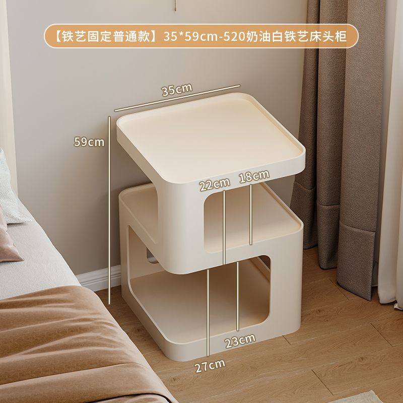 床头柜小型家用卧室创意床边柜现代简约收纳置物架子铁艺移动边几,住宅家具,移动边几/推车,淘宝优惠券,粉丝福利购,淘宝优惠卷