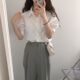 2023夏季 百搭上衣女衬衫 新款 韩国减龄领单排扣简约基础款