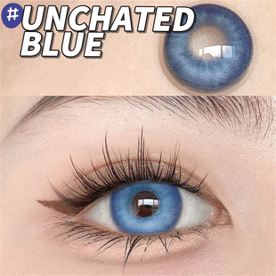 神秘海域蓝色美瞳二次元 显色cosplay年抛大直径cos混血隐形眼镜