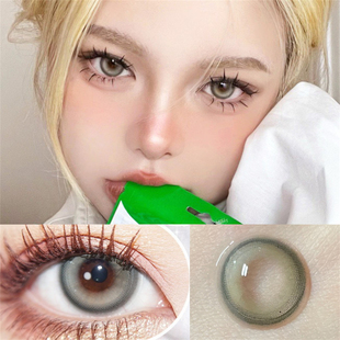 斐济冰河冰山泪珠富贵金栗美瞳年抛大直径正品隐形眼镜官方旗舰店