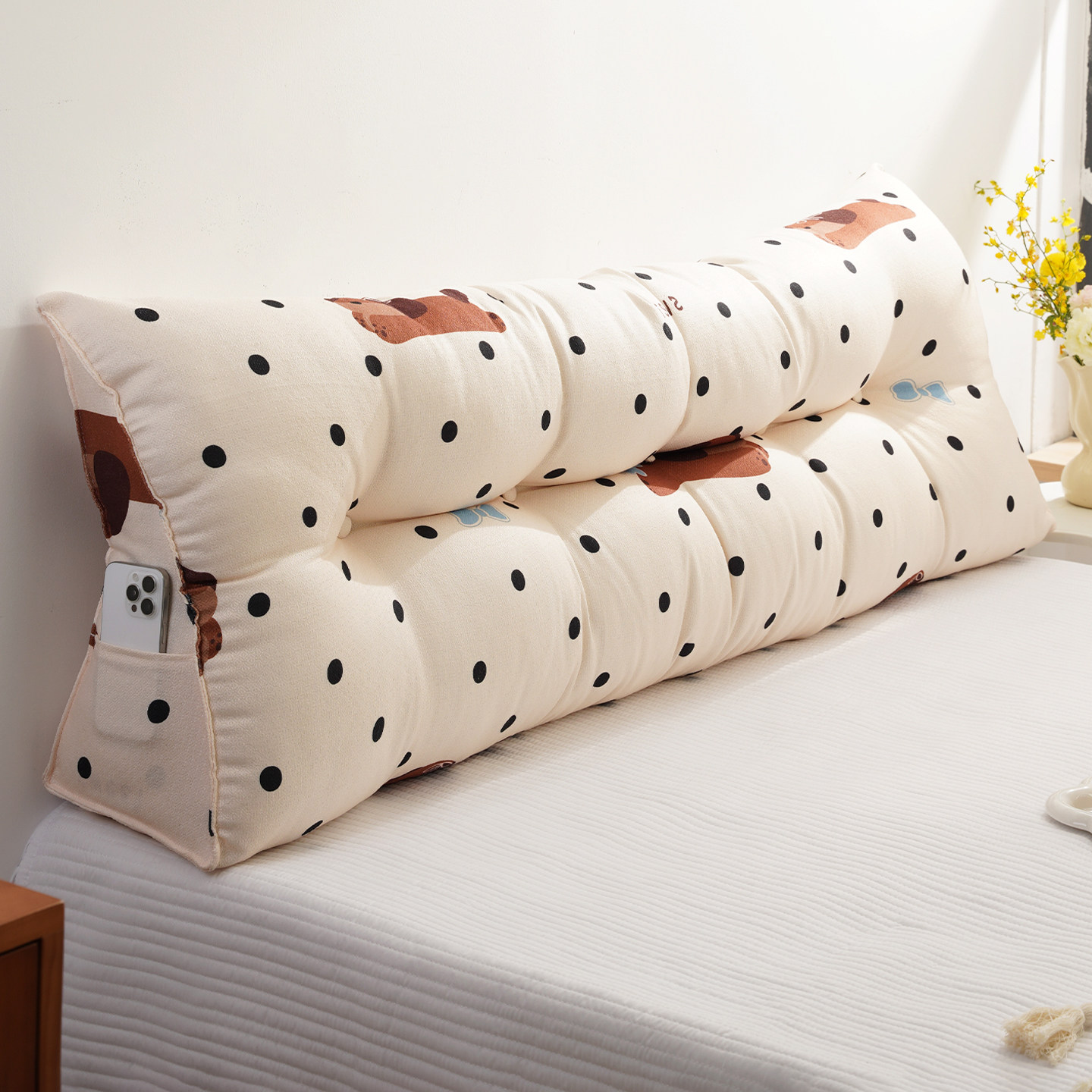 新款床头靠垫宿舍榻榻米三角软包大靠枕可爱风卧室床上靠背可拆洗,居家布艺,床头靠垫,淘宝优惠券,粉丝福利购,淘宝优惠卷