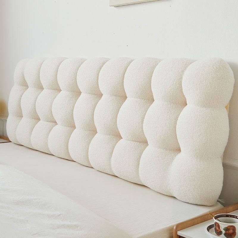 小雪球床头软包靠背垫榻榻米无床头加厚靠垫奶油风新款卧室大靠枕,居家布艺,床头靠垫,淘宝优惠券,粉丝福利购,淘宝优惠卷