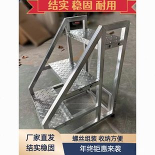 加宽工业梯踏步梯台阶梯加厚梯铁楼梯三四步登梯家用铁梯子加厚