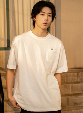 INSIDEDOT 基础系列口袋短袖男女款夏季原创宽松简约LOGO纯棉T恤