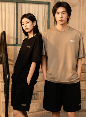 INSIDEDOT 基础系列绣花章仔短卫裤男夏季新款休闲宽松五分运动裤