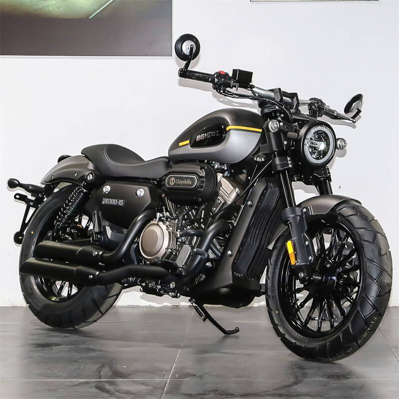 奔达金吉拉灰石300哈雷883金刚狼v缸水冷复古巡航太子机车摩托车