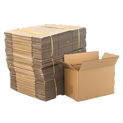 厂销三新层A瓦楞纸板超硬412号快递物流包装打包发货纸箱子批量品