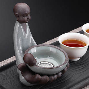 陶瓷茶漏泡茶过滤器茶水分离过滤网茶隔滤茶器功夫茶具配件茶滤器