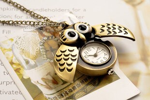 动漫 雕刻花纹潮流复古时装表男女士怀表学生怀表考试用表