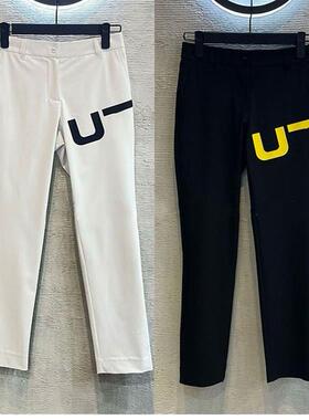 韩国高尔夫服装女士运动长裤2025新款休闲时尚百搭修身裤子哈伦裤