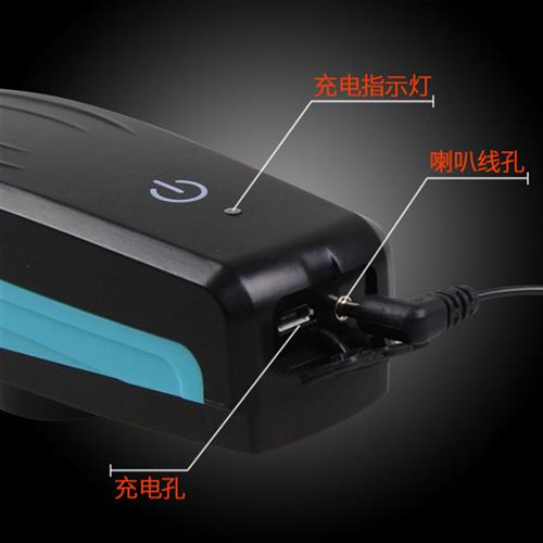 新款自行车喇叭灯 户外骑行USB充电触控前灯喇叭灯车铃铛超大声