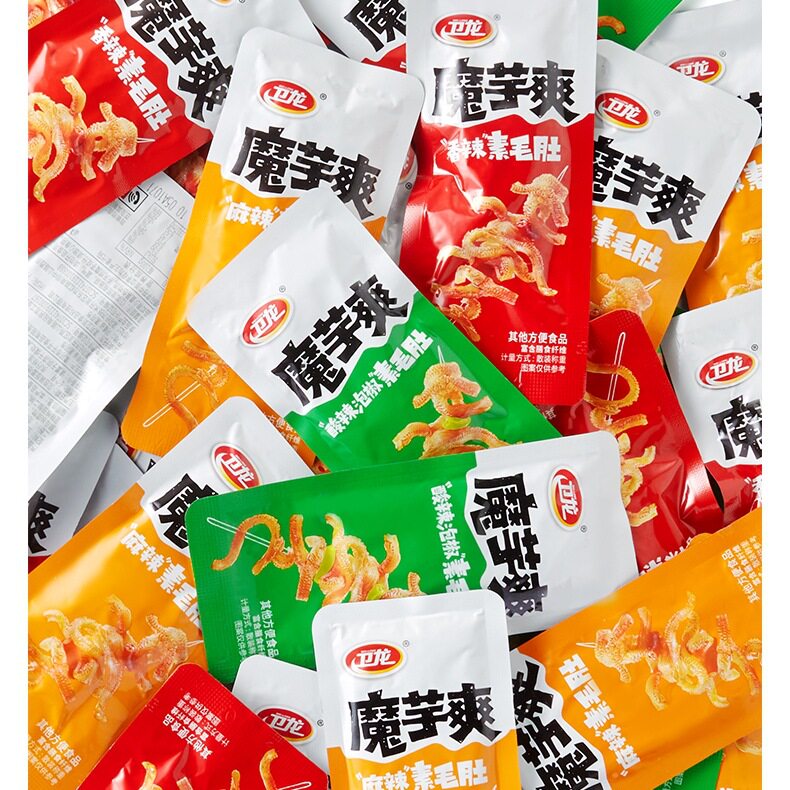 卫龙魔芋爽散装素毛肚魔芋丝辣条宿舍囤货解馋辣味小零食休闲小吃