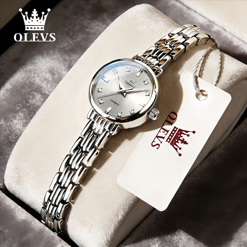 欧利女士正品简约轻奢潮流石英表