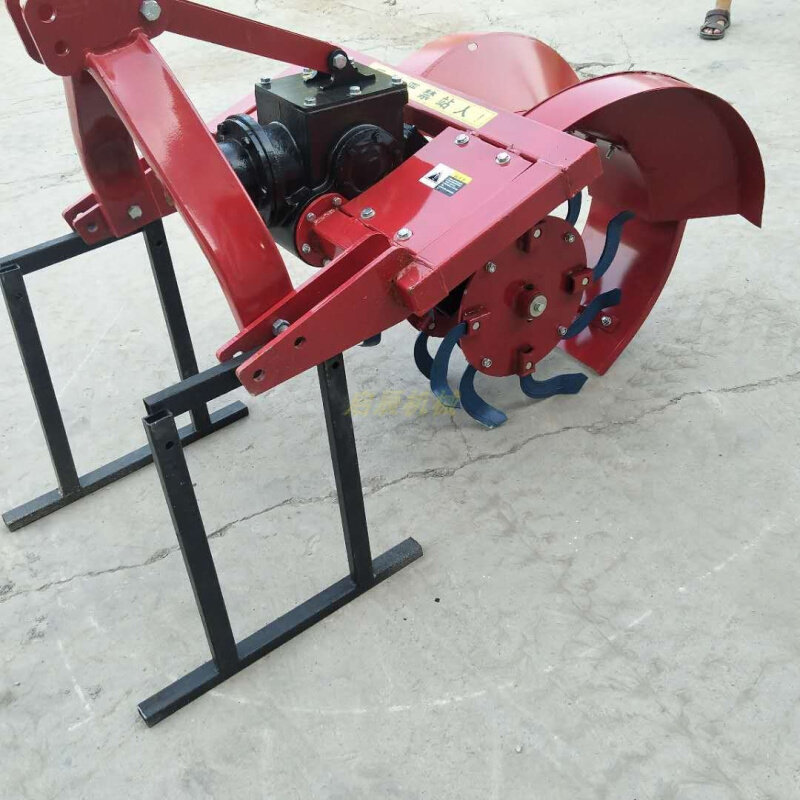 小型农用四轮拖拉机带开沟起垄机开沟器果园大棚挖坑开沟机