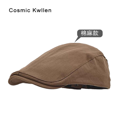 Cosmickwllen日式棉麻亚麻前进帽