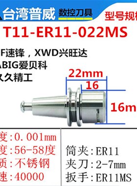 普威T11 BT15刀柄ISO10 ISO15刀柄S20T BT20津上机不锈钢精雕刀柄