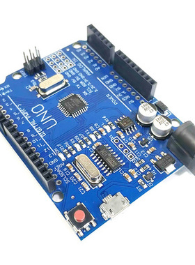 Micro UNO R3 开发板 改进版 增强版 ATmega328P单片机 蓝色板