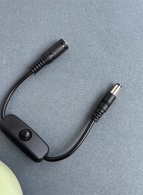 DC5.5*2.1mm线材公对母监控电源延长线 dc5521 公母连接线 带开关