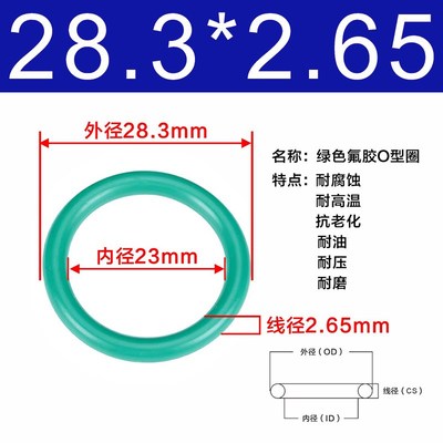 氟胶O型圈内径22.4/23.6/24.3/25/25.8/26.5/27.3/28/29/30*2.65
