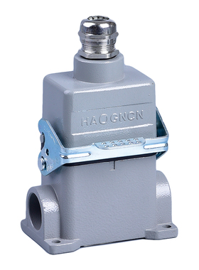 矩形航空插头重载连接器HDC-HE-006-M/F 6芯16A 500V热流道接插件