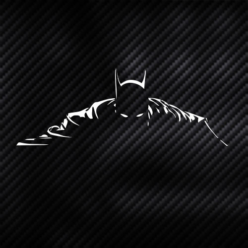 CD蝙蝠侠黑暗镂空反光车窗玻璃汽车贴纸笔记本行李箱防水改装车贴