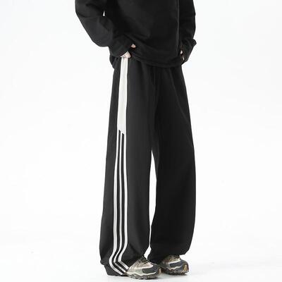 ZSEE春秋款条纹美式宽松冲锋裤