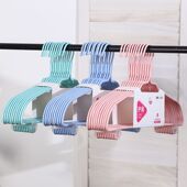 0031浸塑衣架防滑不起肩摆摊儿童衣服撑子商超衣架无痕防肩角加粗