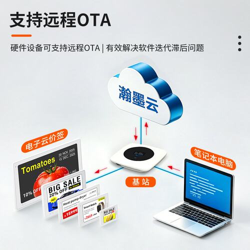 2.9寸货架标签智能电子价签液晶显示屏商场超市电子价格牌LCD价签