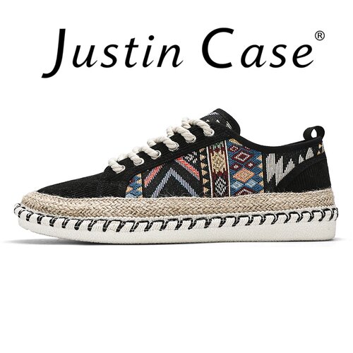 JustinCase夏季透气软底帆布鞋