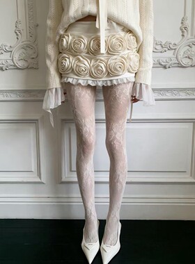 这也太好穿了~花朵蕾丝超高级！复古法式精致高级气质御姐丝袜女