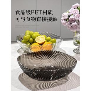 高档茶几果篮果盘糖果摆放瓜子零食盘 轻奢水果盘客厅家用2024新款