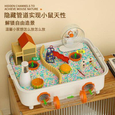 仓鼠别墅豪华三层笼子透明隧道豪华超大可无限叠加饲养箱专用用品