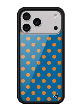 Wildf联名蓝橙波点/紫色波点适用苹果18Pro适用iPhone17/16/15/14/13ProMax/12Plus手机壳经典防摔保护套