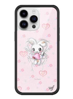 wild联名佩特斯柯林斯小兔手机壳适用苹果iphone17/16/15/14/13/12/Pro/Max/plus硬壳全包防摔个性保护套17