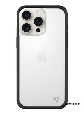 港品潮牌wild手机壳简约透明亚克力透色适用iPhone16/14/13ProMax/plus苹果15Pro手机壳欧美时尚经典防摔保护