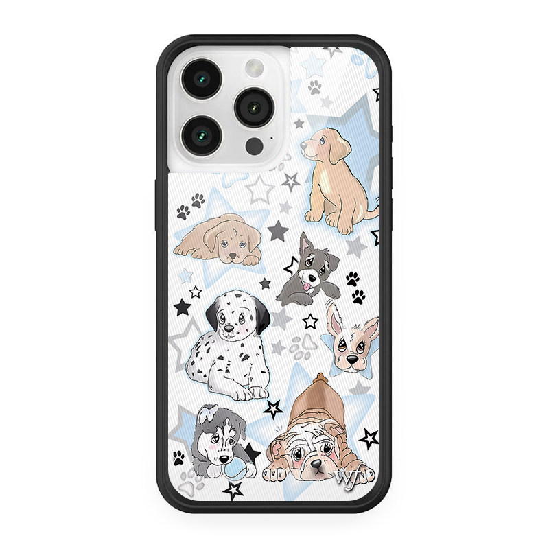 港品潮牌wild手机壳狗狗派对红色星星小狗黑天鹅适用iPhone16promax/15/14苹果13手机壳艺术12欧美防摔wf手机