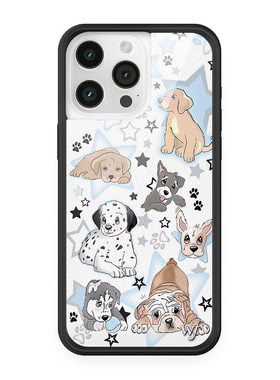 港品潮牌wild手机壳狗狗派对红色星星小狗黑天鹅适用iPhone16promax/15/14苹果13手机壳艺术12欧美防摔wf手机