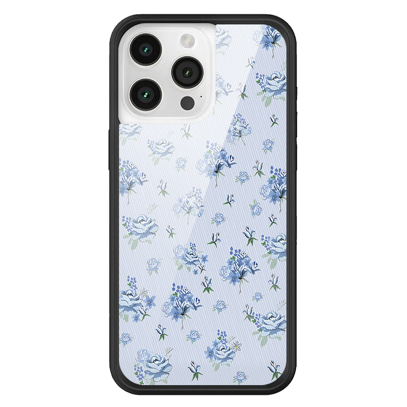 Wildflow联名勿忘我花卉苹果16Pro适用iPhone15/14/13ProMax/12Plus手机壳欧美时尚性感野花花WF防摔保护套