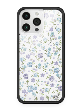 WFWE联名蓝色丁香花赵露思/鞠婧祎同款红玫瑰适用苹果17pro手机壳iphone16/15/13/12ProMax/14plus/防摔保护