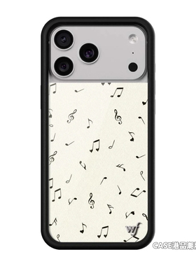 wildflow联名爱的乐章蓝色圆波点手机壳适用苹果17Pro新款iPhone16/15/14ProMax/Plus三只小猪欧美12防摔保护