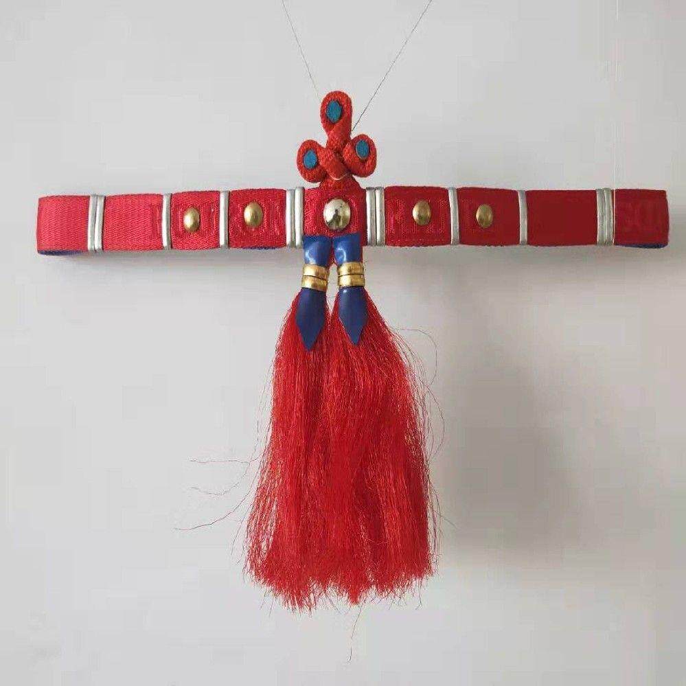 马具马车配件马笼头头花笼头脑门吊穗马脑门红英马头装饰品手工