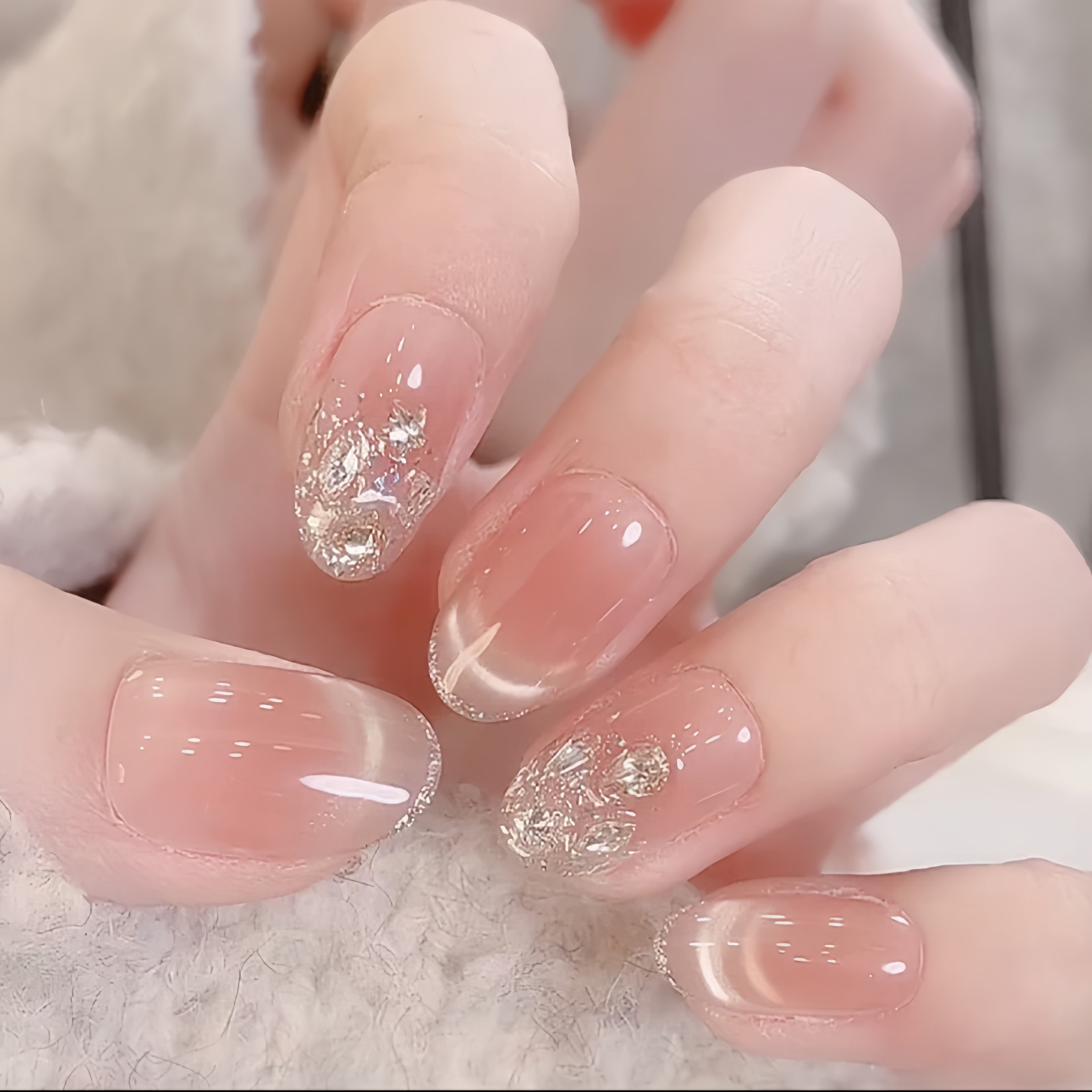 秋冬新款高级显白爆闪钻石猫眼气质短款纯手工穿戴甲气质婚礼美甲,彩妆/香水/美妆工具,穿戴甲/甲片,淘宝优惠券,粉丝福利购,淘宝优惠卷