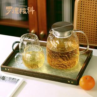 玻璃耐高温家用大容量泡茶壶凉白开水杯果汁壶 罗德梅科冷水壶套装