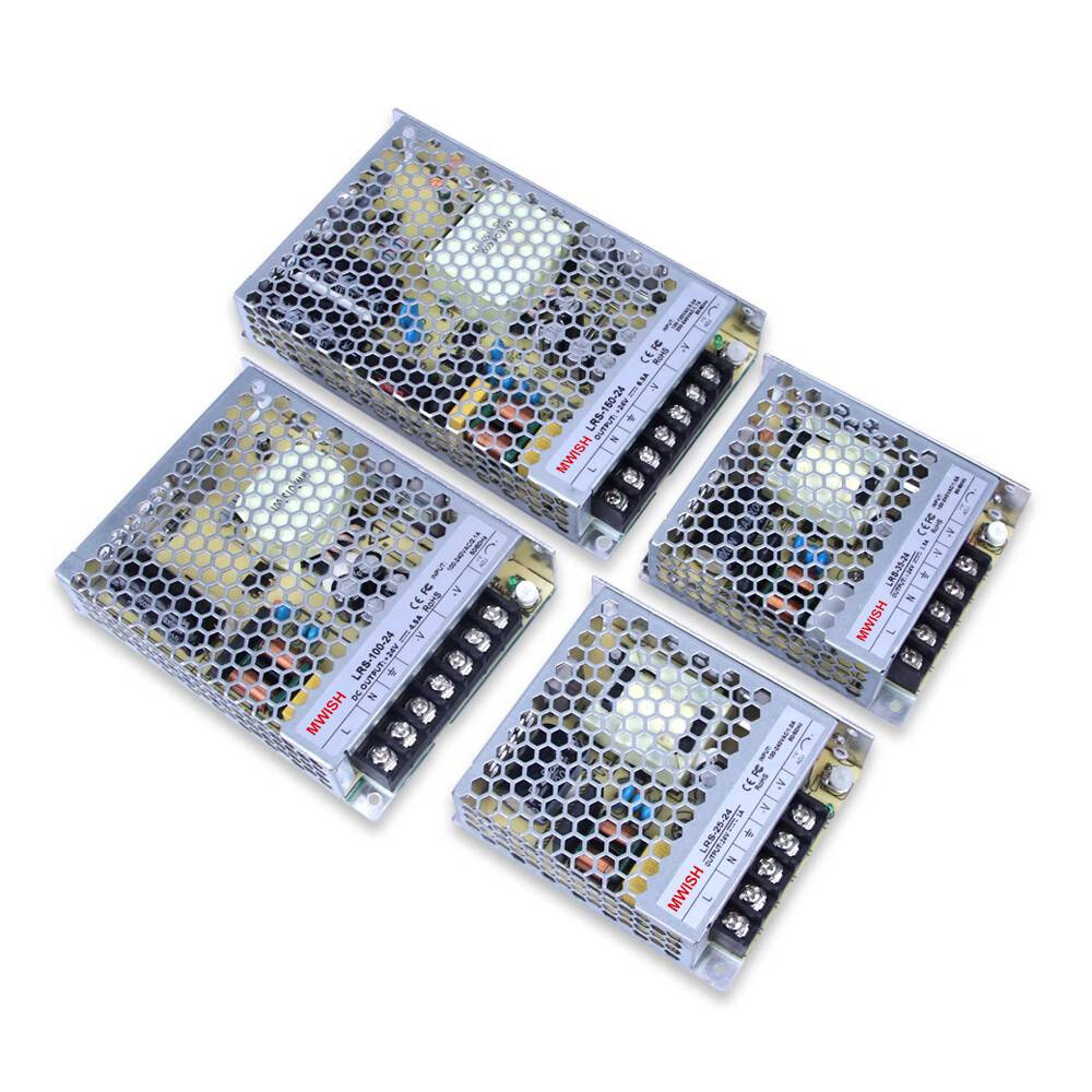 明纬LRS-50W150W350W35-24V2A变压器220转DC5伏直流开关电源12v48